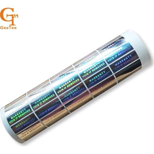 Electronic/digital/Mobile/Computer "Warranty" "VOID IF REMOVED" Hologram laser stickers, one time use hologram adheisve labels