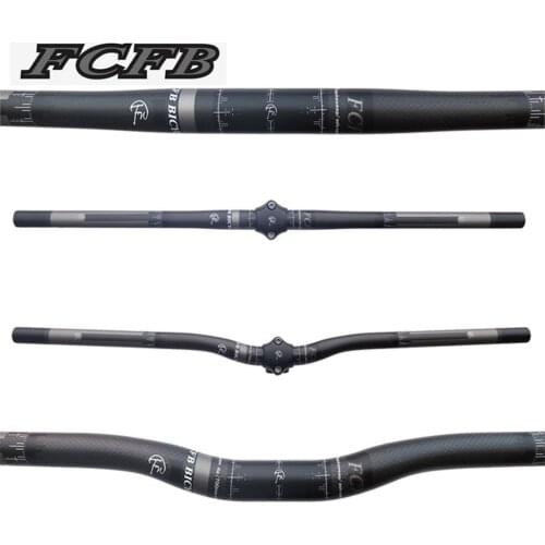 FCFB 25.4mm carbon 3K handebar matt color flat folding bicycle ONE-SHAPED handlebar handle small caliber 102 gram only