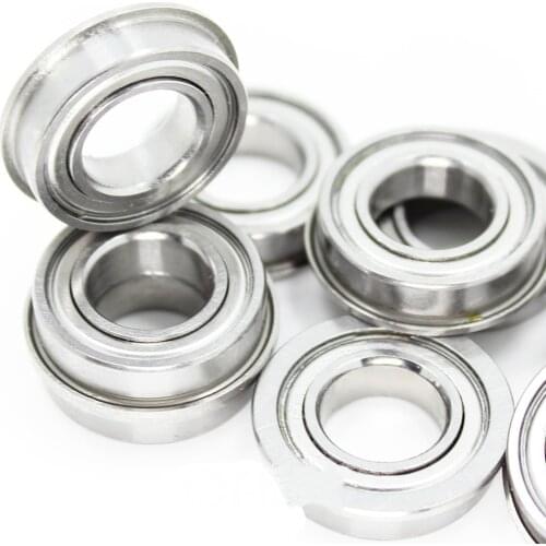 MF106ZZ Flange Bearing 6x10x3 mm ABEC 1 ( 10 PCS ) Miniature Flanged MF106 Z ZZ Ball Bearings Suitable for chemical equipment, C
