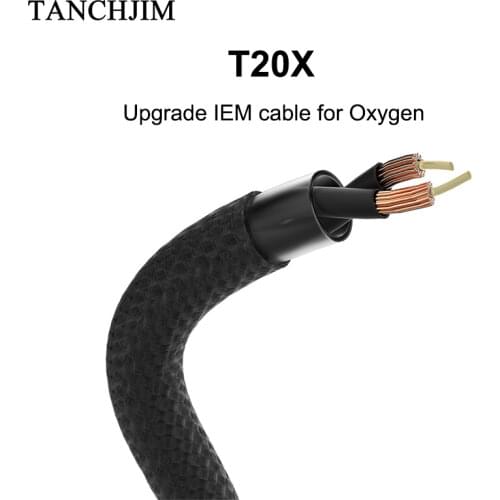TANCHJIM T20X BTN82(Aptx Bluetooth wireless) Upgrade IEM cable for Oxygen Earphone with 2 Pin/0.78mm connectors 3.5/2.5/4.4mm