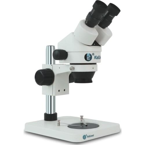 Kailiwei Binocular Stereo Microscope 7-45X Magnifying Glass With Adjustable With LED Lights For PCB Mobile Phone Repair