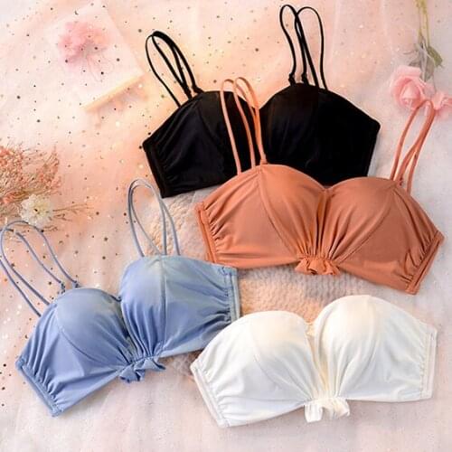 Japanese Korean Fashion Lingerie Womens Small Breasts Gather Bra Pair of Breasts Beautiful Back Adjustment Sexy Bra Set