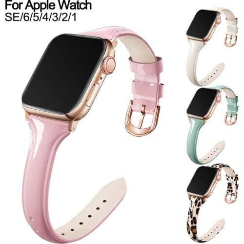Leather Watchband for Apple Watch Band Series 5 3 Canvas Bracelet Loop Strap 42 or 44mm For iwatch 6 4 SE Wristband 38 or 40mm