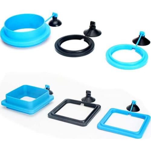 2Colors Feeding Ring Fish Feeding Supplies for Aquarium Plastic Buoyancy Circle Square/Round Floating Food Feeder
