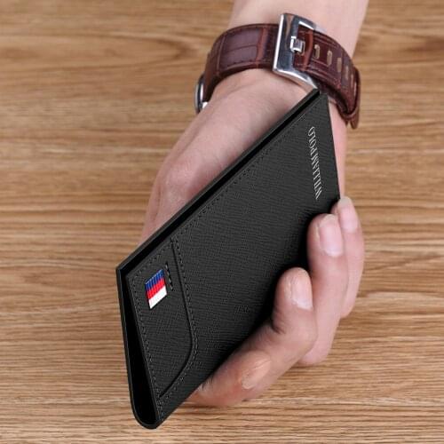 Small card bag male multi-card position cowhide simple ultra-thin mini card bag mens card holder bank card holder WILLIAMPOLO
