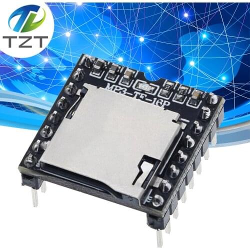 Mini MP3 Player Module TF Card U Disk Mini MP3 Player Audio Voice Module Board For Arduino UNO DF Play MP3-TF-16P Wholesale