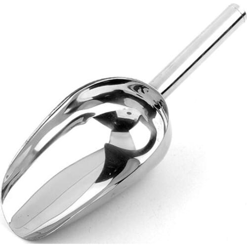 Stainless Steel Ice Scraper Food Sweets Favor Candy Ice Scoops Scraper Flour Shovel Wedding Party Buffet Bar Tools Accessories