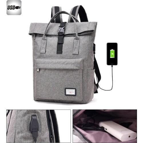 15 15.4 15.6 Inch with USB Interface Laptop Notebook PC Backpack Bags Case for School macbook 15 Men Women Student Travel