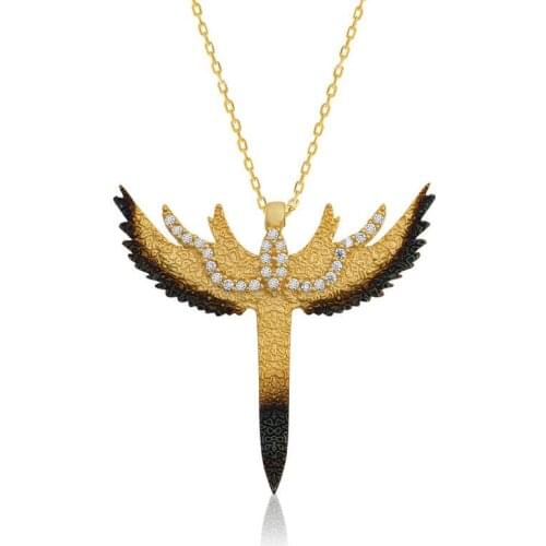 Tevuli 925 Sterling Silver Sword Lady Necklace