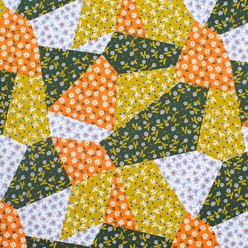 Stitching Floral Reactive Dyes Pure Cotton Fabric For Dress Tissus Au MÈTre Telas Por Metro Tissu Vestidos Sewing Tela Ткань DIY