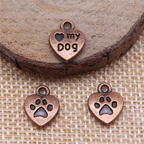High Quality 40pcs Loving Paw Charms Pendant For Bracelet Earrings Jewelry Diy Accessory
