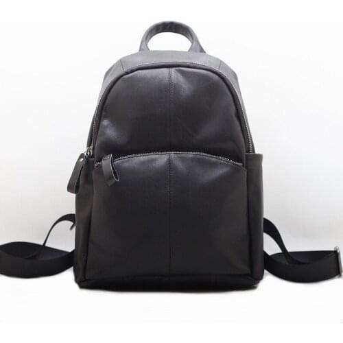 Women Genuine Leather Backpacks Large Capacity Travel Bags High Quality Casual Daily Daypack Sac A Dos Designer Ladies Bagpack