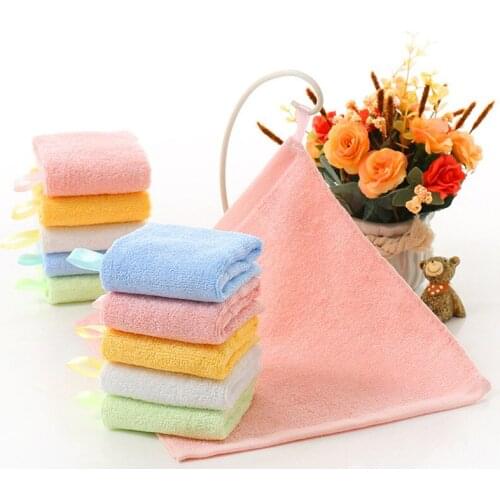 1PC/Lot Square 28*28cm Bamboo Fiber Face Towel Quick-Dry Water absorption D Women Fashion Girl Wash Hair Necessity Daily Using
