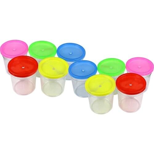 10Pcs/Set Small Fish Tank Jellyfish Cup Clear Mini Container Betta Fish Thickened Plastic Transparent Cup For Small Pets