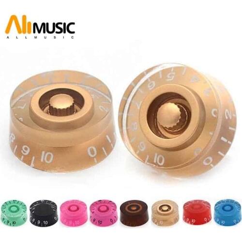 4pcs Muilty Color Plastic Speed Control Knobs for Electric Guitar Tone Volume Knobs Buttons