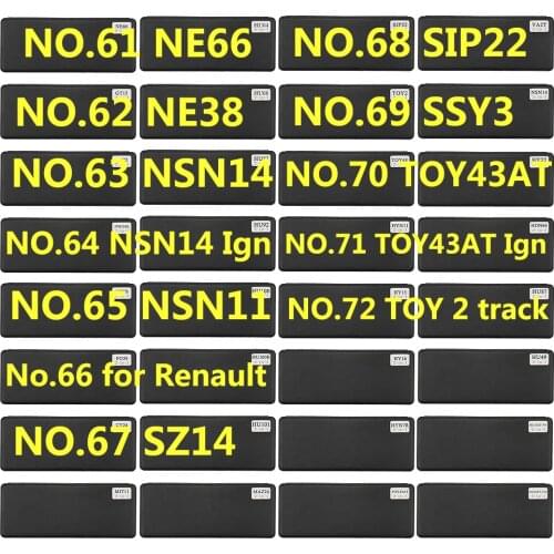 61-72 lishi 2 in 1 tool NE66 NE38 NSN14 Ign NSN11 SZ14 SIP22 SSY3 TOY43AT TOY 2 track for Renault V.2 Locksmith Tool