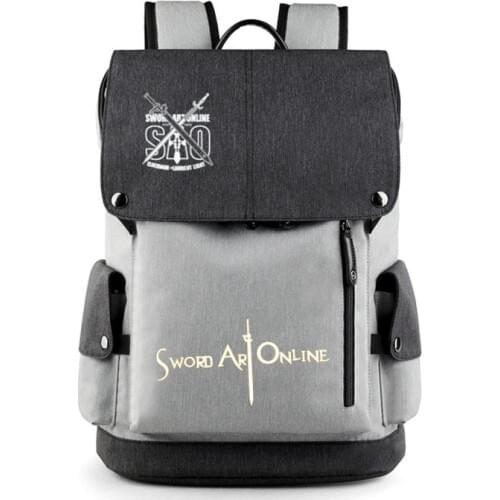 Anime Sword Art Online backpack bags shudent schoolbag Nylon travelling bag