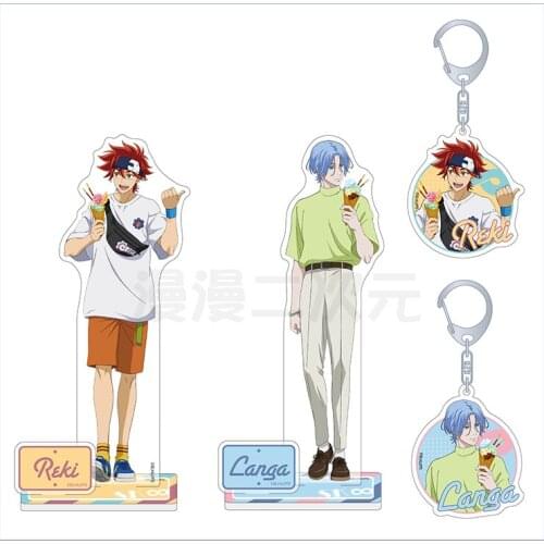 Anime SK8 the Infinity Ice cream Series Kyan Reki Hasegawa Ranga Chinen Miya Acrylic Keychain Pendant Figure Stand Model Plate