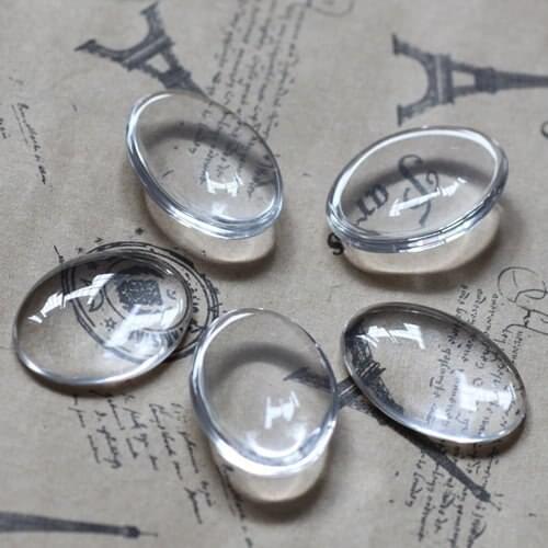 Free shipping!!!!DIY jewelry findings-18*25mm oval 5mm thick Glass Cameo Cabochon