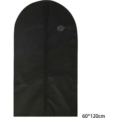 Clothes Dust Cover With Zipper Storage Bag Garment Costume Protector Suit Case Home Organizer Nonwoven Craft 1pcs