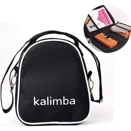 Kalimba Case With 17/21 Keys Storage Bag Thumb Piano Mbira Box Protective Bag Portable Piano Bag Accessories Instrument Cover