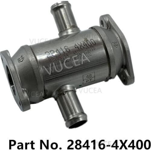 For Terracan EGR system radiator (2001 - 2007) waste gas Recirculation valve cooler EGR valve cooler 284164X400 28416-4X400