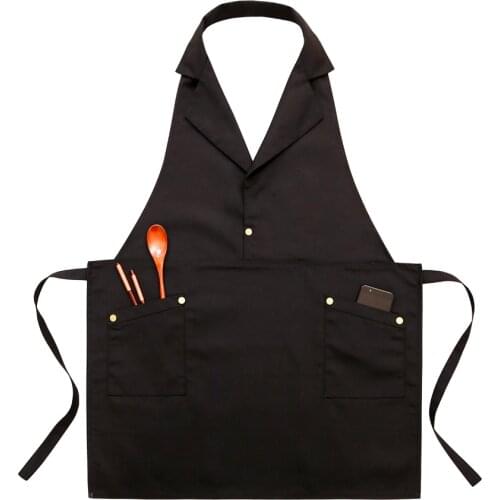 Apron Korean fashion tea shop coffee shop men and women overalls custom printed LOGO flower shop net red same apron