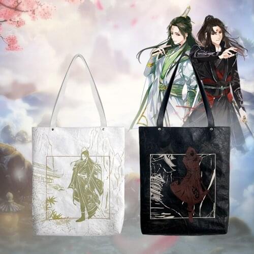Canvas Single Shoulder Bag Scum Villain Self Saving System Shen Qingqiu Luo Binghe Chinese Style Ancient Large Capacity Handbag
