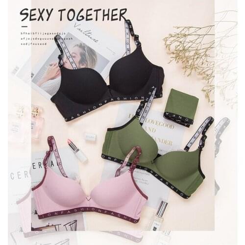 New Lingerie Sets Glossy Sexy Bra Push Up Underwear Women Fashion Lenceria Bow Gather Langerie Wire Free Bra and Panty Sets