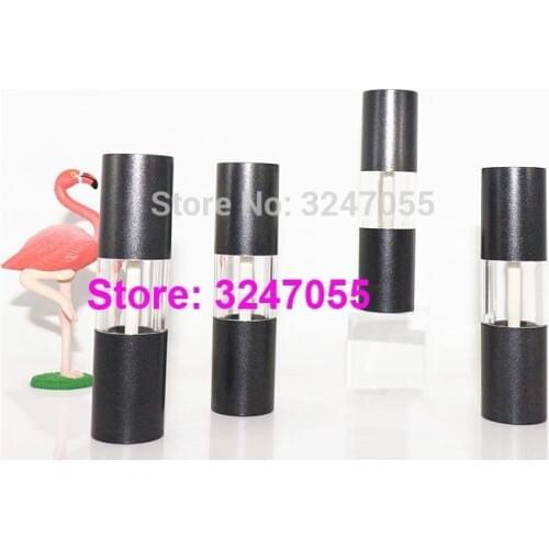 10/30/50pcs Round Plastic Professional Lip Gloss Tube, DIY Clear Empty Cosmetic Liquid Lip Oil Package, Makeup Lipstick Bottle