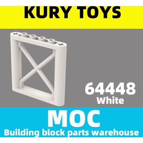 Kury Toys DIY MOC For 64448 Building block parts For Support 1 x 6 x 5 Girder Rectangular For Building