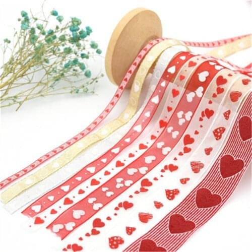 6mm 10mm 15mm 25mm Printed Polyester Ribbon for Bow Craft Wedding Decoration Party Decoration DIY Gift Packaging Accessories