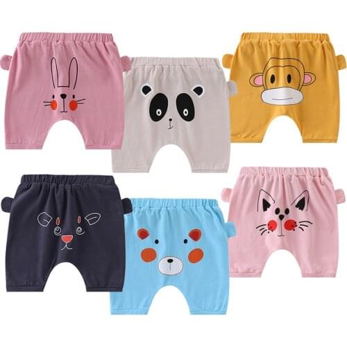 2021 Summer Children Shorts For Boys Girls Cartoon Cotton Toddler Boy Shorts Infant Baby Kids Newborn Girl Sports Short Pants