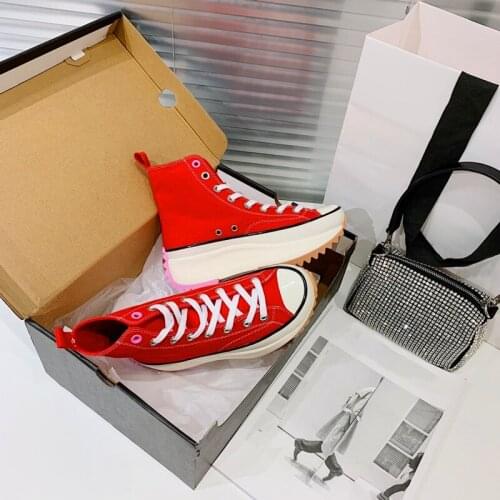 Mens Black Canvas Sneakers All Vulcanize Shoes Non-slip Casual Skateboarding Shoes Classic Chunky Sneakers Men Platform Shoes