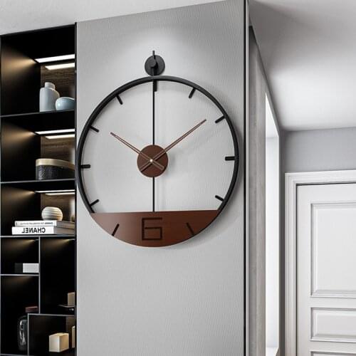 Home Decoration Nordic Wall Clock Bookstore Coffee House Personality Clock Creative Simple Wall Hanging Fashion Luxury Clock