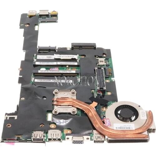 Nokotion 04W3276 04W3286 04W0676 04W0677 For lenovo thinkpad X220 laptop motherboard mainboard I5-2520M QM67 with heatsink