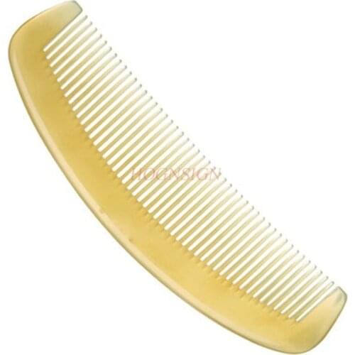 Extra Large Long Thick Hair Household Comb Full Tooth Combs Natural Old Sheep Corner Hairbrush Anti-static White Hairdressing