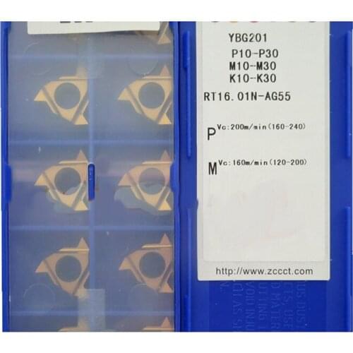 Original RT16.01W-AG55 RT16.01N-AG55 YBG201 55 degree Threading Turning Tool Internal External 16ER 16IR 10pcs/box
