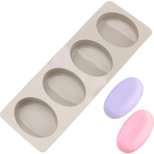 4 Holes Round Oval Square Shape Silicone Chocolate Jelly Ice Block Maker Kitchen Tools Household Useful Baking Mould Cake Mold