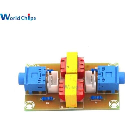 XH-M372 Stereo /Audio Isolator Vehicle Common Ground Suppression Interference Noise Isolation Module Transformer Coupler