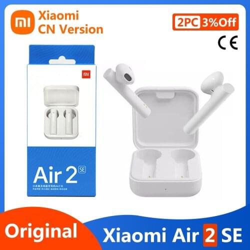 Original Xiaomi Air 2 SE TWS Bluetooth 5.0 Headset Mi True Wireless Automatic Pairing Link Microphone Noise Reduction Earbuds