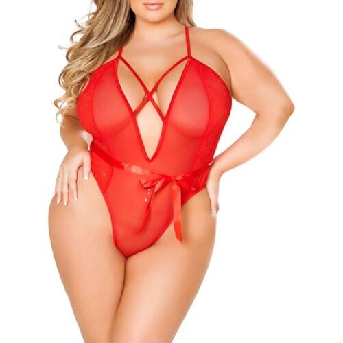 Women Sexy Lingerie Lace See-through Bodysuit Sexy Backless Bodysuit for Women Ladies