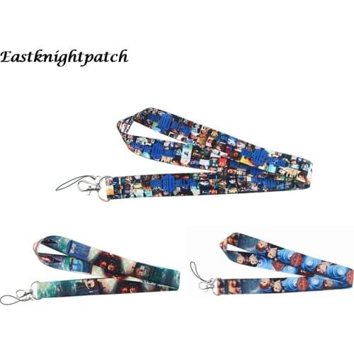 12pcs/lot E2512 Cartoon lanyard for key mobile phone strap necklace card holders webbing ribbons keychain keyring Lanyard