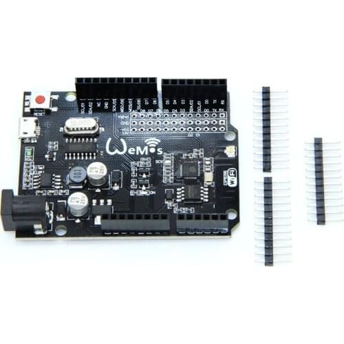 2pcs/lot D1R2 analog, WiFi D1 R2 integration of ESP8266 + 32 Mb flash, form factor for Ard. Uno R3