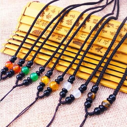 2pcs Hand Knited Necklace Silk Thread Knot Cord For Pendant-Twist Agate