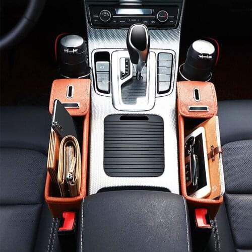 2021 car-styling Car Seat Gap Storage Box Organizer for Fiat Punto 500 Palio Argo grande panda Lifan X60 Cebrium Solano New