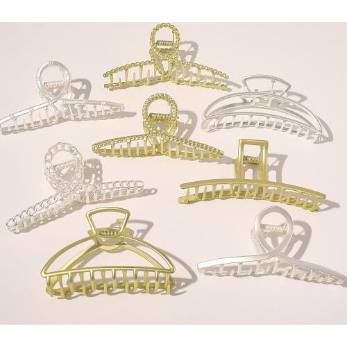 2021 New Extravagant large Exquisite retro alloy Geometric Hair Claw Barrettes Hairpin For Women Girls Accessories Headwear