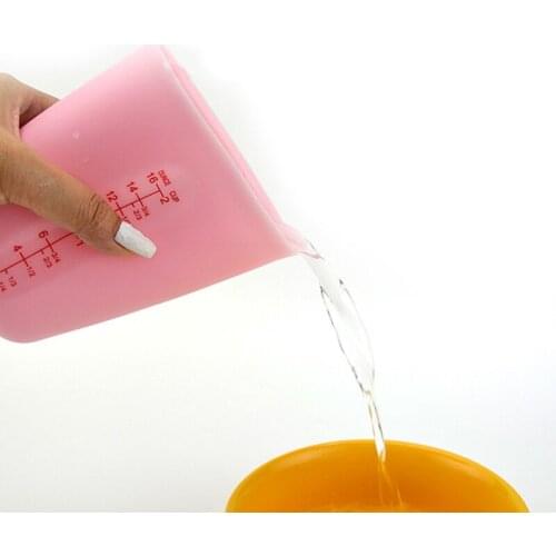 250/500ml Silicone Measuring Cup Chocolate Butter Squeeze Pouring Cup Kitchen Measure Cup Beaker Baking Tools Accessories