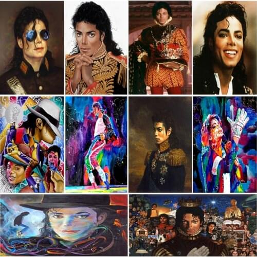 OUYIJIA 5D DIY Michael Jackson MJ Diamond Painting Full Square Cross Stitch Diamond Embroidery Mosaic Picture Of Rhinestone