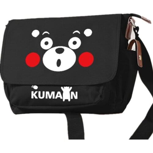 Anime Kumamon Bear Tokyo SAO Handbag Shoulder Casual Zipper Cross body Tote School Book Students Messenger Bag
